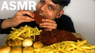 SPICY LAMB CHOPS MUKBANG ASMR UK ¦ REAL EATING SOUNDS [upl. by Aihsiym]