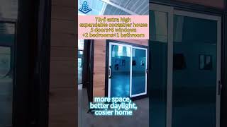 73㎡ extra high expandable container house cosier home [upl. by Wershba931]