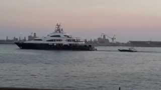 Mega Yacht ATTESSA in San Diego [upl. by Nessim720]