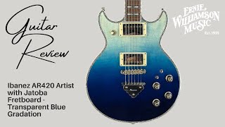 Stunning looks and playability A review of the Ibanez AR420 Artist Electric Guitar [upl. by Sitarski]