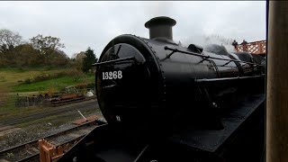 LMS 13268 Mougul Coming Into Bridgnorth [upl. by Nanfa]