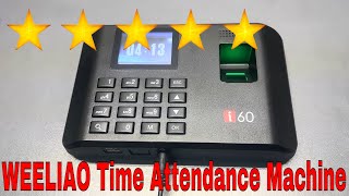 Review  WEELIAO Time Attendance Machine productreview [upl. by Olenolin]