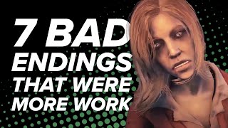 7 Bad Endings That Were Harder Work Than the Good Ending [upl. by Maribeth26]