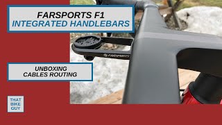 Farsports F1  Integrated Handlebars  Unboxing  Cable routing  Installation  Road Bike [upl. by Franklyn]