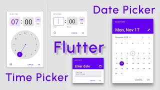 Date and Time Picker in Flutter  Tutorial [upl. by Macdonell225]