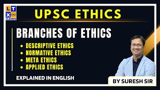 Branches of Ethics Explained by Suresh Sir  UPSC Ethics  UPSC  LTX Classes [upl. by Aisek670]