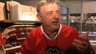 A visit with Chicago Blackhawks organist Frank Pellico [upl. by Nomaid]