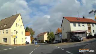 D Wachendorf Markt Cadolzburg Landkreis Fürth Ortsdurchfahrt Oktober 2015 [upl. by Wimsatt]