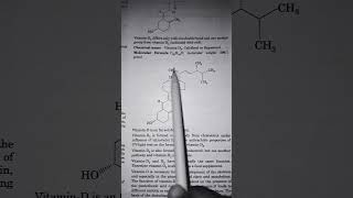 Vitamin D2Calceferol or Ergosterol ytshorts UGCCSIR NET Basic Physical And Chemical Concept [upl. by Corinna]