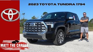 2023 Toyota Tundra 1794 combines Western flare with luxury  my favorite trim Review and drive [upl. by Arhat]