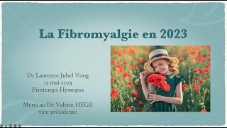 la fibromyalgie en 2023 conférence Dr Juhel Voog [upl. by Parfitt481]