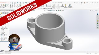 SOLIDWORKSCSWA練習問題SectionBProblem3 [upl. by Amekahs]