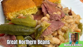 Delicious Homemade Great Northern Beans  Great Northern Beans Recipe  Matties Kitchen [upl. by Sharos]