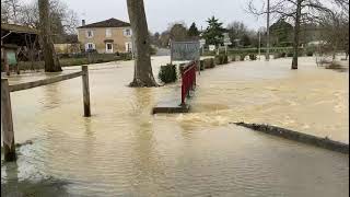 Inondation à Mauvezin Gers lundi 1er février 2021 [upl. by Eudoca]