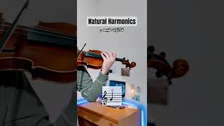 Violin Natural Harmonics  فلاژوله ویولن [upl. by Xanthe]