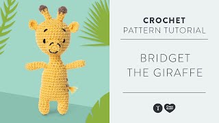 Red Heart Amigurumi How to Crochet Bridget the Giraffe [upl. by Essie]