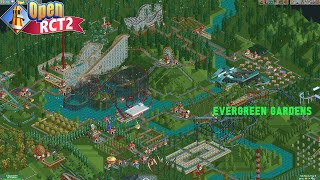 RollerCoaster Tycoon In 2024 Scenario 05 Evergreen Gardens Part 9 [upl. by Hameerak]