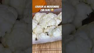 COLIFLOR AL MICROONDAS SIN OLOR 🤤 [upl. by Jezabelle]