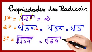 RADICAIS E SUAS PROPRIEDADES APRENDA EM UMA AULA SIMPLES E RÁPIDA √√√ [upl. by Liahcim925]