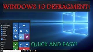 How To Defrag Windows 10 Defrag Your Windows 10 Hard DriveSpeed Up Laptop Quick and Easy [upl. by Samalla]