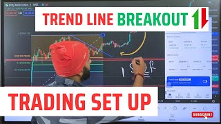 Trend Line breakout trading set up  trendline break out strategy by Radhe Trading [upl. by Livingston143]