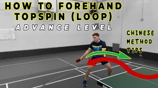 How to do ADVANCE Forehand TOPSPIN  LOOP  Table Tennis  Ping Pong  Learn amp Master winning points [upl. by Rozalin]