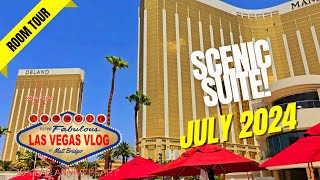 Delano Las Vegas Scenic Suite 7917 Room Tour 25th July 2024 [upl. by Vokaay]