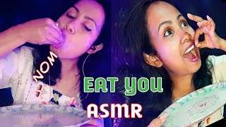 Asmr Hindi  make bread and eat your face  eating roleplay  mouth sounds [upl. by Banebrudge415]