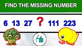 Number Pattern  Can you find what number the question mark is  Math Logic Puzzles [upl. by Schulein]