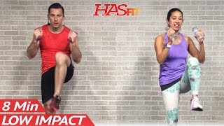 8 Min Low Impact Cardio Workout for Beginners  Easy Workouts at Home HIIT Beginner Workouts Routine [upl. by Errised]