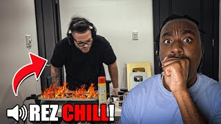 P2 Reacts to MindofRez BURNING HIS WHOLE HOUSE DOWN FOR CONTENT [upl. by Alliuqahs]