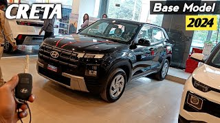 Hyundai CRETA Base Model E 2024 ❣️ मात्र ₹ 1099 लाख में Base Model हों तो Creta जैसा 👌 [upl. by Sofer]