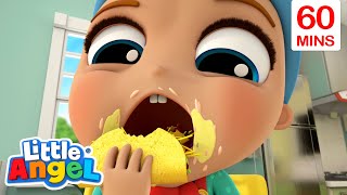 Mealtime Song  Full Episode  Little Angel  Kids TV Shows Full Episodes [upl. by Kcirddot]