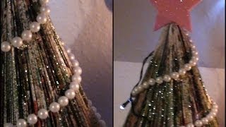 Tannenbaum DIY aus Zeitschrift WinterCafe [upl. by Ahseikal]