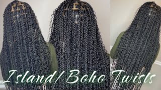 How To Do Island TwistsBoho Twists  Beginner Friendly Tutorial [upl. by Gayel964]