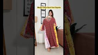 Meesho Kurti Pant Dupatta Haul l Meesho Cotton Kurta Set Haul meesho kurtaset kurti trending [upl. by Mcmillan]