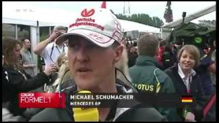 2011 GP von Kanada  Interview mit Michael Schumacher und Sebastian Vettel [upl. by Fee]