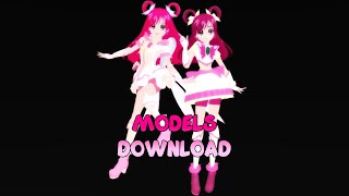 MMD PreCure MODELS DOWNLOAD  Shining Dream amp Cure Dream Yes 5  モデルダウンロード プリキュア  シャイニングドリーム [upl. by Osithe]