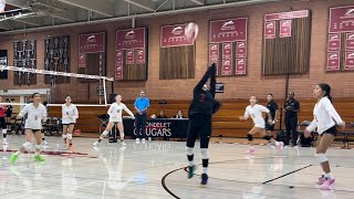 Sienna Rivera 3  Carondelet Vs Monte Vista  High School Frosh Volleyball [upl. by Yelwar130]