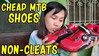 VERY CHEAP MTB SHOES  NONCLEATS [upl. by Nnaaihtnyc]