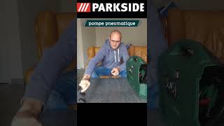 pompe pneumatique avec compresseur à piston parkside PKZ 180 C5 unboxing [upl. by Knepper]