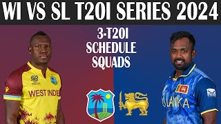 West Indies vs Sri lanka T20I Series 2024 [upl. by Zirkle]