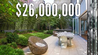 INSIDE a 26000000 Luxury NEW YORK CITY CONDO with a PRIVATE BACKYARD [upl. by Geffner]