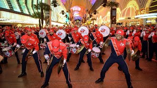 Fresno State takes over Fremont Street and shines during Las Vegas Bowl pregame events [upl. by Dyob476]