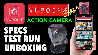 VUPOINT SHARE ACTION CAMERA 1080P WITH VIDEO STABILIZER [upl. by Meid]