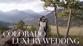 A Luxury Wedding at the Edge of a Mountain in Colorado  Destination Wedding Videography [upl. by Shandie]