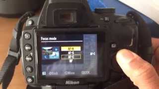 Nikon D5000 Focus Modes [upl. by Baram146]