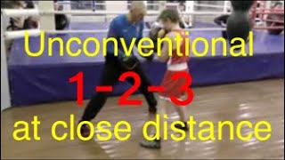 Boxing unconventional 123 at close distance [upl. by Thgiled]