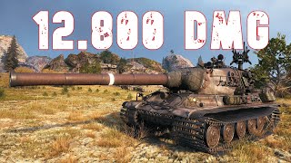 World of Tanks AMX M4 mle 54  2 Kills 128K Damage [upl. by Airetahs]