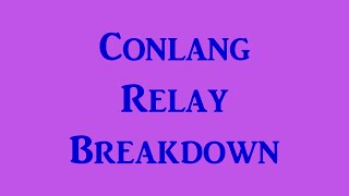 2024 YouTube Conlang Relay Breakdown [upl. by Sikko371]